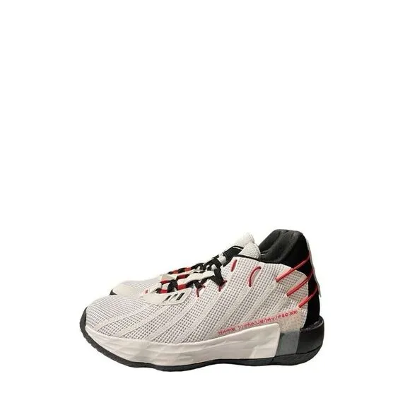 Adidas Dame 7 Mens Size 11 Basketball Shoe White Black Red Athletic Trainer