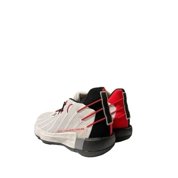 Adidas Dame 7 Mens Size 11 Basketball Shoe White Black Red Athletic Trainer
