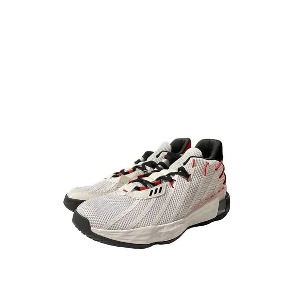 Adidas Dame 7 Mens Size 11 Basketball Shoe White Black Red Athletic Trainer