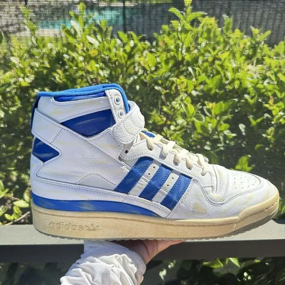Adidas Forum 84 High Worn Blue Men's Athletic Shoes GZ6467 Size 13