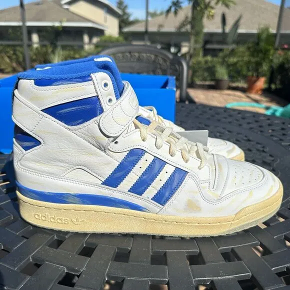 Adidas Forum 84 High Worn Blue Men's Athletic Shoes GZ6467 Size 13