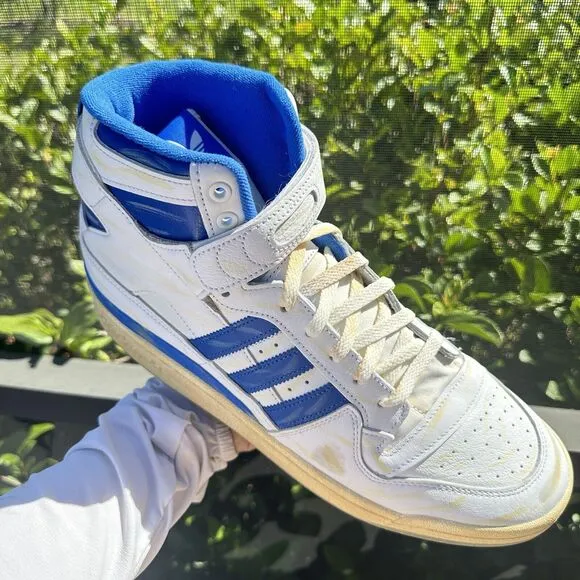 Adidas Forum 84 High Worn Blue Men's Athletic Shoes GZ6467 Size 13