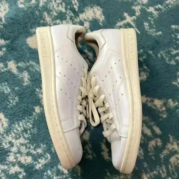 Adidas gold foil Stan Smith leather sneakers male 4.5 women 6.5 NWOB