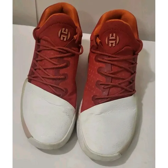 Adidas Harden Vol 1 Men's Size 9.5 Red White Pioneer Sneakers