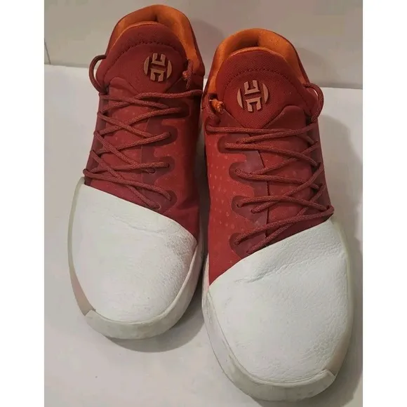 Adidas Harden Vol 1 Men's Size 9.5 Red White Pioneer Sneakers