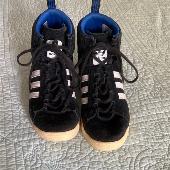 Adidas High-Top Wedges - Suede