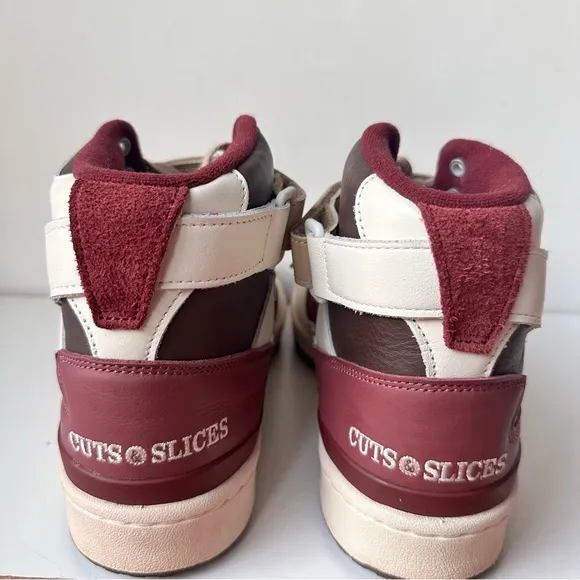 Adidas Men Forum 84 High Cuts &amp; Slices Pull Red White And Burgundy Size:9.5