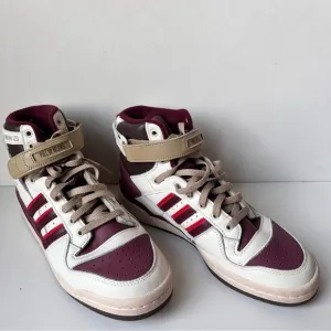 Adidas Men Forum 84 High Cuts &amp; Slices Pull Red White And Burgundy Size:9.5