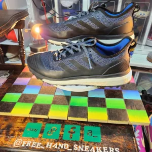 Adidas Men's Black and Blue Sneakers