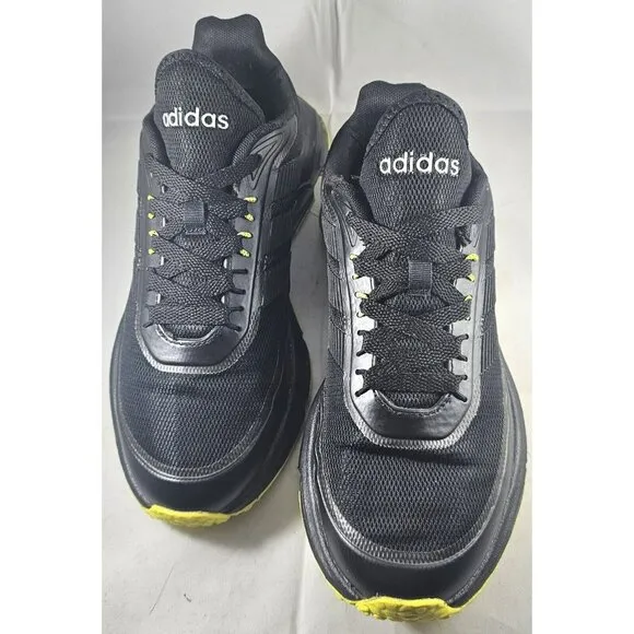 Adidas Men's Quadcube  Black/Yellow Athletic Trainers Sneakers Size 6.5