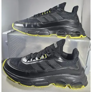 Adidas Men's Quadcube  Black/Yellow Athletic Trainers Sneakers Size 6.5