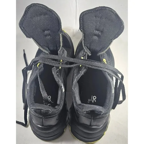 Adidas Men's Quadcube  Black/Yellow Athletic Trainers Sneakers Size 6.5