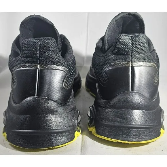 Adidas Men's Quadcube  Black/Yellow Athletic Trainers Sneakers Size 6.5