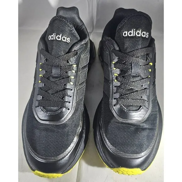 Adidas Men's Quadcube  Black/Yellow Athletic Trainers Sneakers Size 6.5