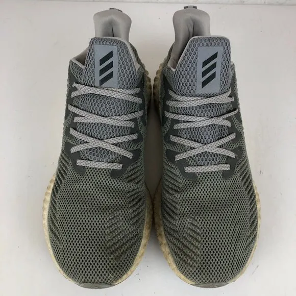 Adidas Men's Size 11 Alphaboost Silver Grey Three Metallic Running Shoes