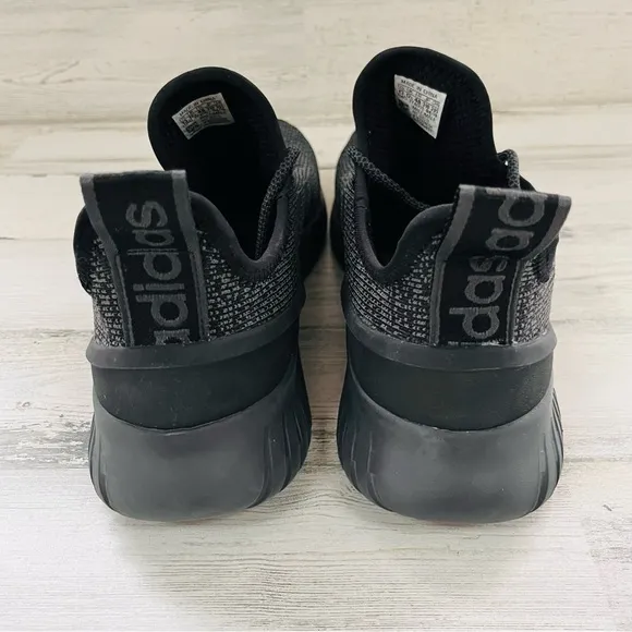 adidas Men’s Size 13 Kaptia Black/Gray Running, Training Casual Knit Shoes