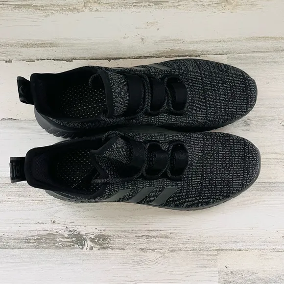 adidas Men’s Size 13 Kaptia Black/Gray Running, Training Casual Knit Shoes