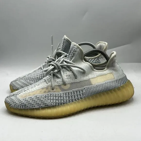 Adidas Mens Yeezy Boost 350 V2 Cloud White Non-Reflective Size 8.5 Comfort Shoes