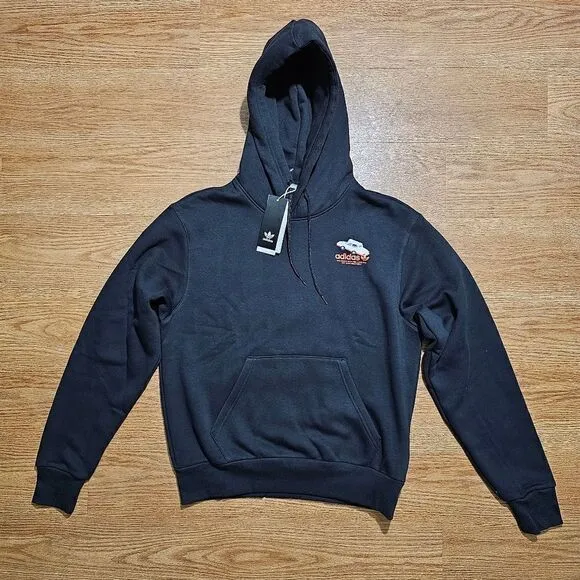 Adidas Mettz Mobbing Hoodie Skateboarding Artist Men's S Black HM9358 Painting