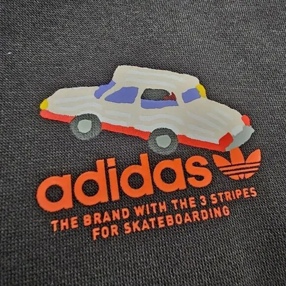Adidas Mettz Mobbing Hoodie Skateboarding Artist Men's S Black HM9358 Painting
