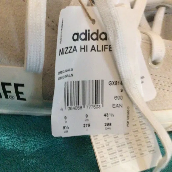 ADIDAS NIZZA HI  ALIFE SNEAKERS SZ 9.5 NWT