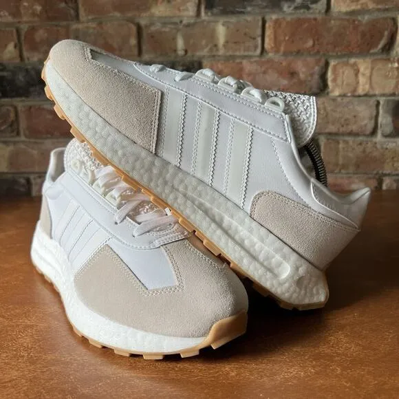Adidas Originals Retropy Suede Boost White Gum Sneakers Retro HR1421 Men's 12