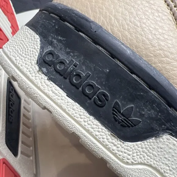 Adidas Originals Rivalry High Mens Leather Basketball Shoes White Red SZ 11.5M