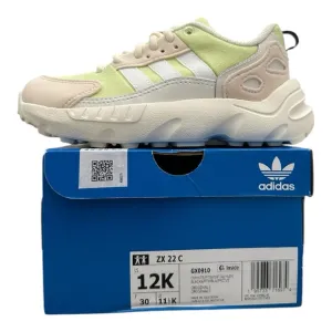 adidas Originals ZX 22 (Toddler) Off-White/White/Almost Lime size 12