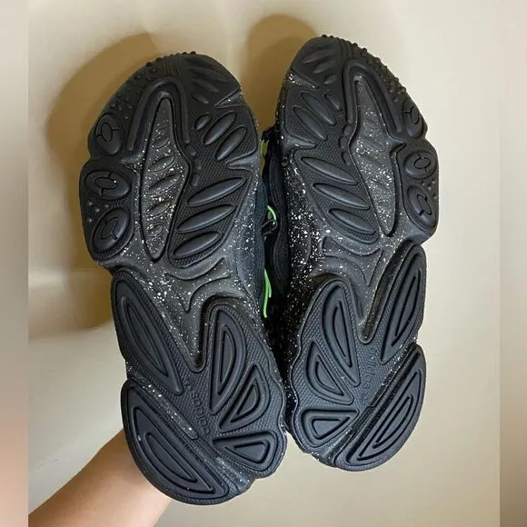 Adidas Ozweego Lace Up Black Sneakers Size 7