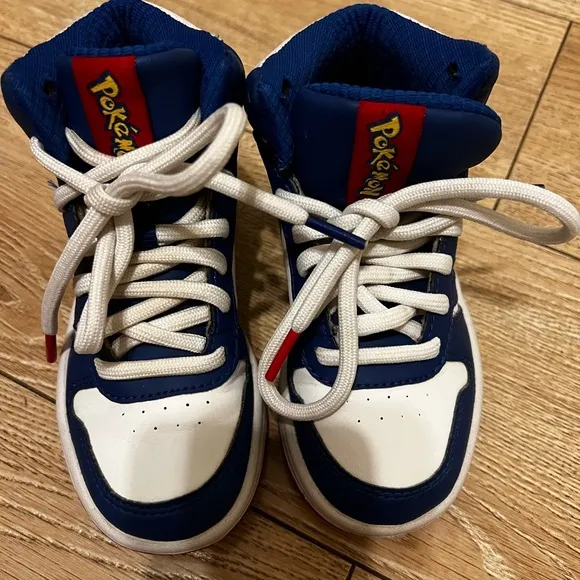 Adidas Pokemon Pikachu High Top Sneakers Kids Size 10.5