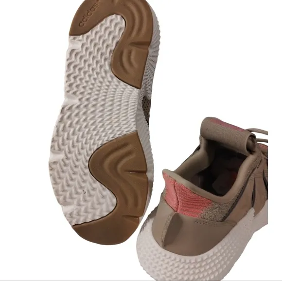 Adidas PROPHERE Athleisure Men 7 /Women 8.5 Khaki/Pink Chunky Platform Sneakers