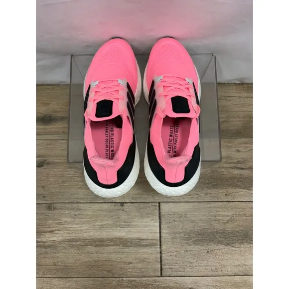 Adidas Running Shoes Ultraboost 22 Cushioned Athletic Pink Black Women's