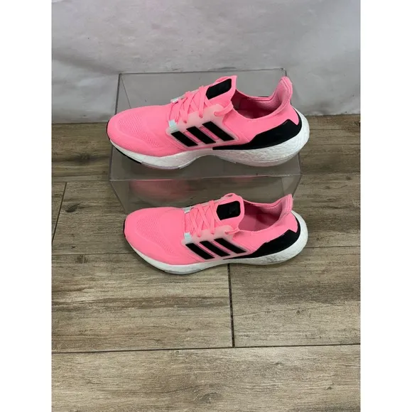 Adidas Running Shoes Ultraboost 22 Cushioned Athletic Pink Black Women's