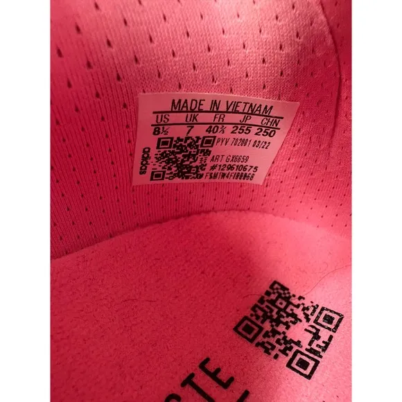 Adidas Running Shoes Ultraboost 22 Cushioned Athletic Pink Black Women's