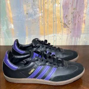 Adidas Samba OG 2010 Trainers Black and Purple Men's sneakers size 9