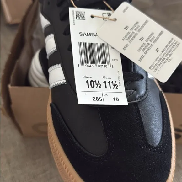 Adidas Samba XLG Black and White Men's Shoes
