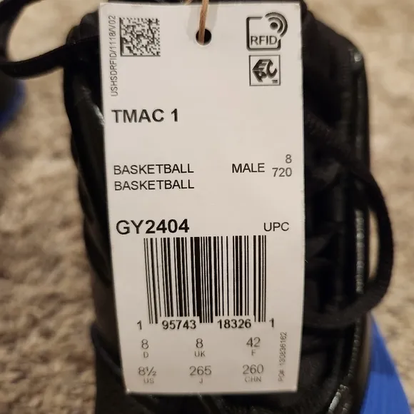 ADIDAS T-MAC 1 BASKETBALL SHOES NWT Size 8.5
