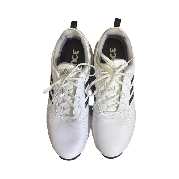Adidas Tech Response Golf Shoes – White &amp; Black – Men’s Size 10