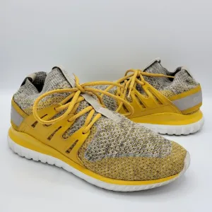 Adidas Tubular Nova Primeknit Sneakers Shoes St Nomad Yellow Granite Mens Size 9