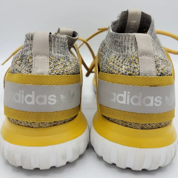 Adidas Tubular Nova Primeknit Sneakers Shoes St Nomad Yellow Granite Mens Size 9