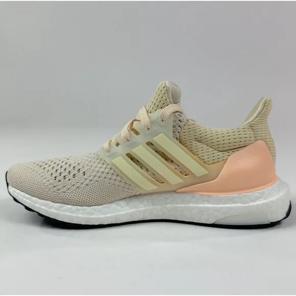 adidas Ultraboost 1.0 Womens Ecru Tint Cream Low Running Shoes Sneakers HQ4208