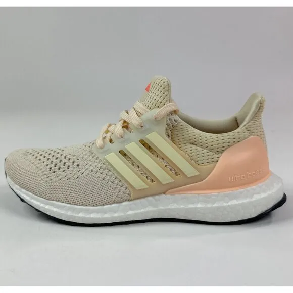 adidas Ultraboost 1.0 Womens Ecru Tint Cream Low Running Shoes Sneakers HQ4208
