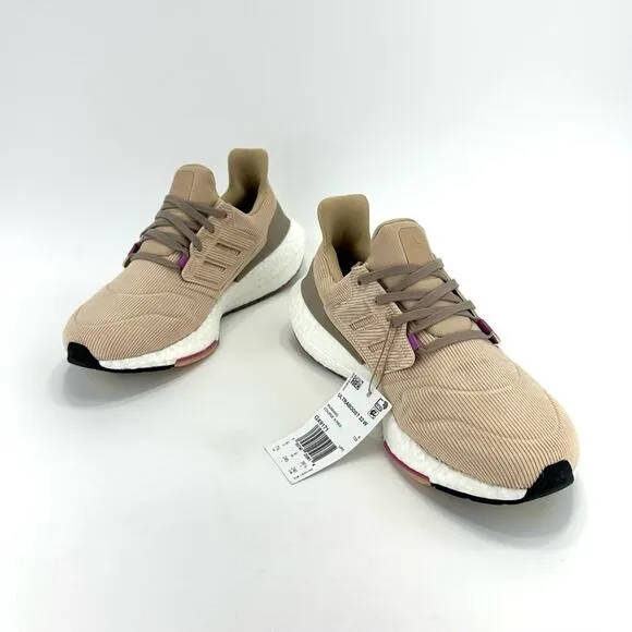 ADIDAS ULTRABOOST 22 TAN CORDUROY WALKING / RUNNING SHOES ATHLEISURE SNEAKERS🆕