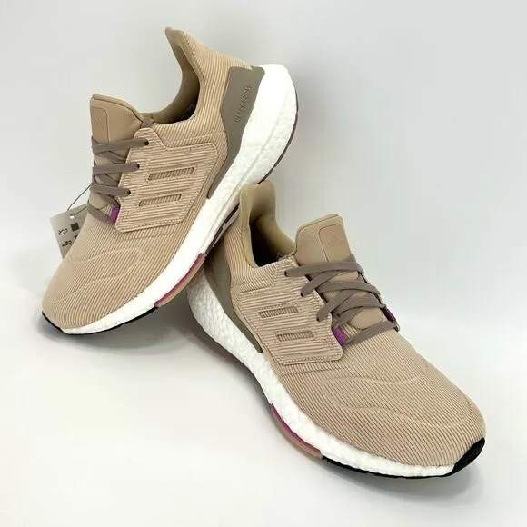ADIDAS ULTRABOOST 22 TAN CORDUROY WALKING / RUNNING SHOES ATHLEISURE SNEAKERS🆕