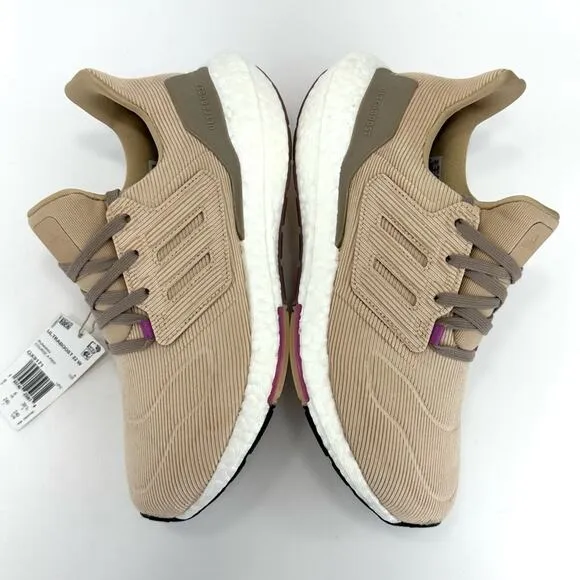 ADIDAS ULTRABOOST 22 TAN CORDUROY WALKING / RUNNING SHOES ATHLEISURE SNEAKERS🆕