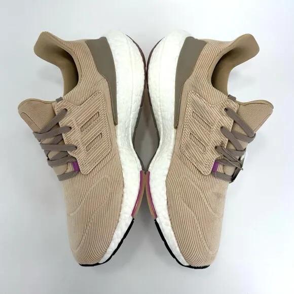 ADIDAS ULTRABOOST 22 TAN CORDUROY WALKING / RUNNING SHOES ATHLEISURE SNEAKERS🆕