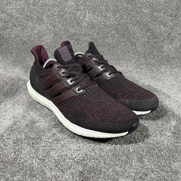 Adidas UltraBoost 3.0 Athletic Running Sneakers Shoes Burgundy S80732 Mens Sz 12