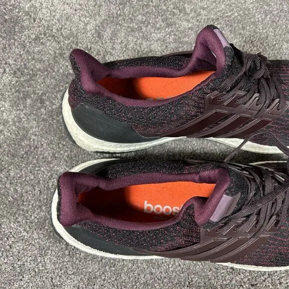 Adidas UltraBoost 3.0 Athletic Running Sneakers Shoes Burgundy S80732 Mens Sz 12