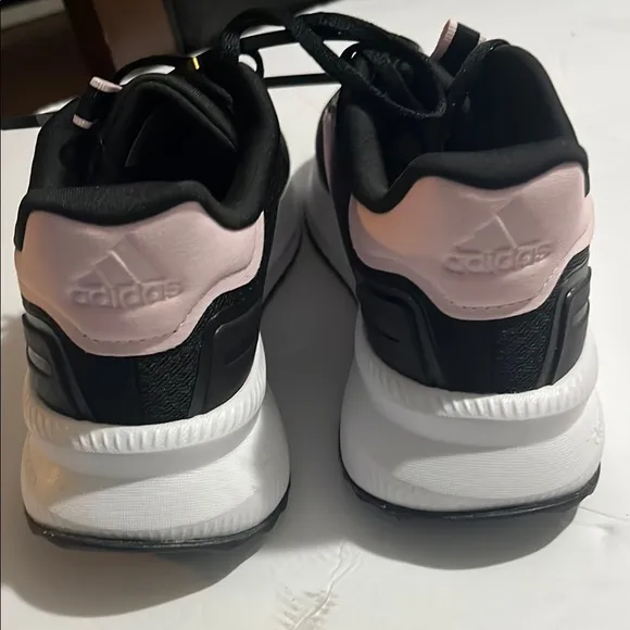 Adidas Women's Black and Pink Running Shoes