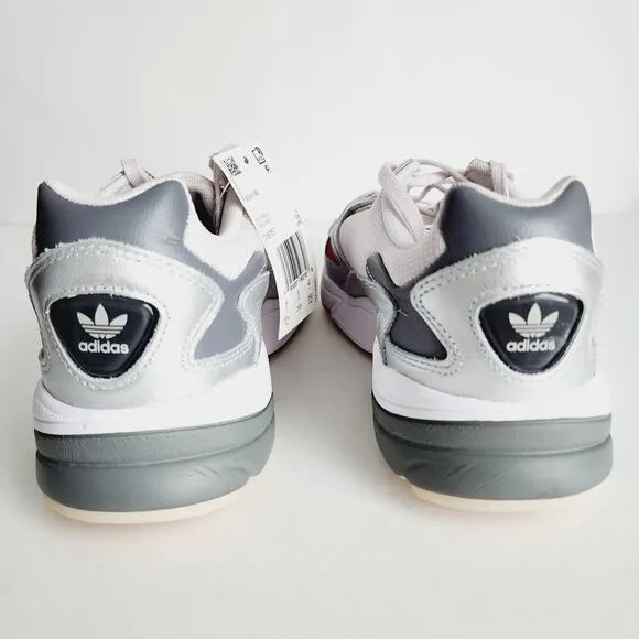 Adidas Women's Falcon Running Sneakers Size 9.5 White Silver Pink